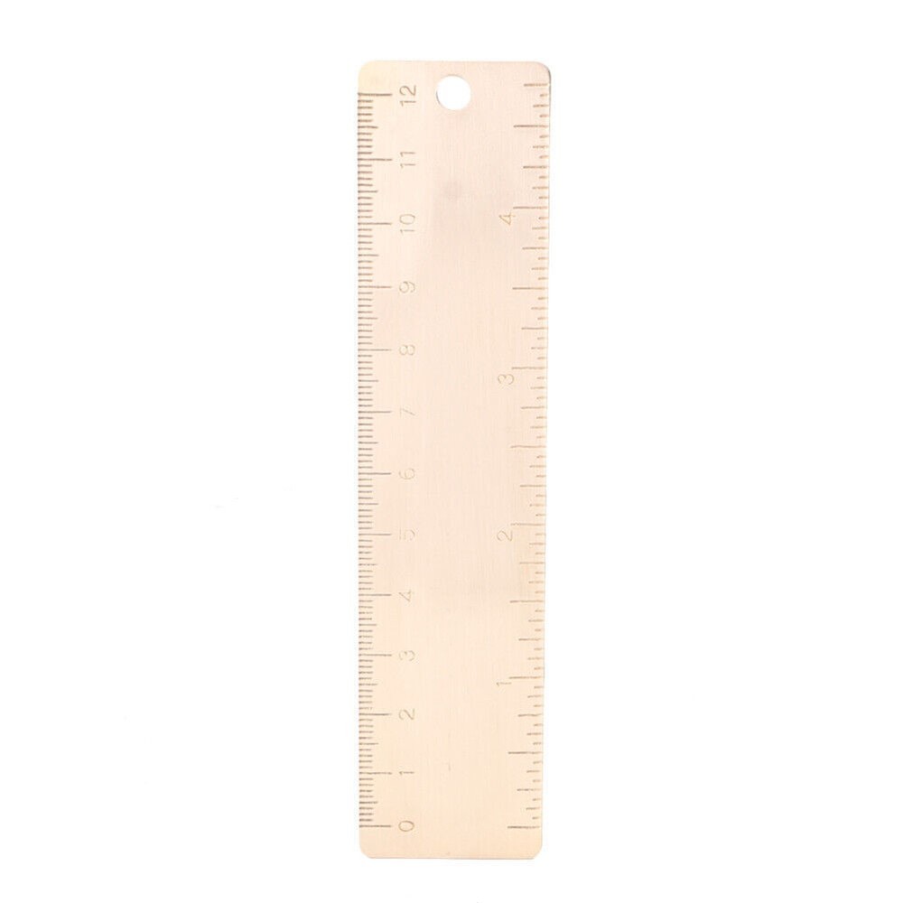 Mini 12CM Brass Caliper Scale Ruler Small Ruler Measuring Tool po