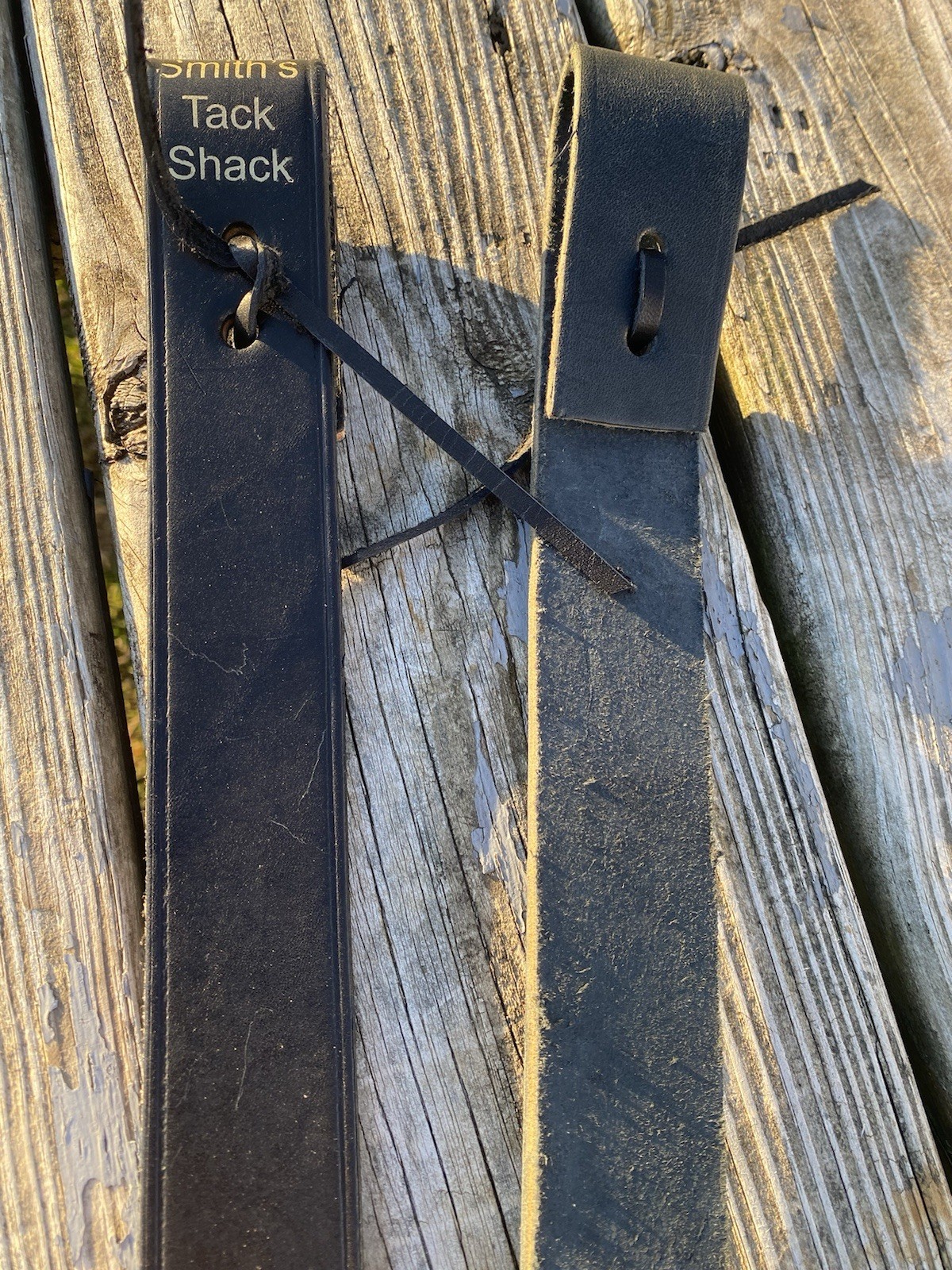 Black leather complete rear cinch for Western saddle US made NWOT