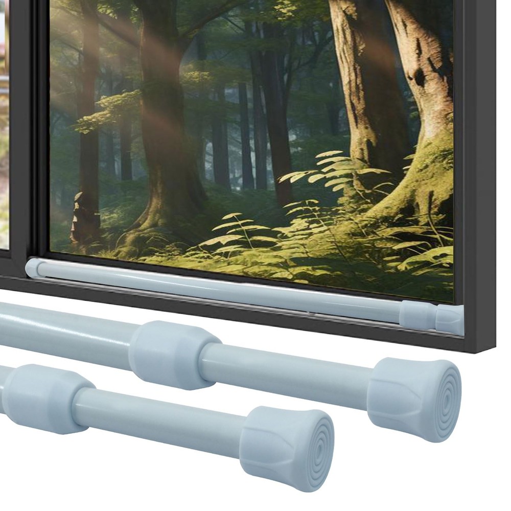 Window Security Bar, 2 Pack Window Security Bars Adjustable Sliding Glass