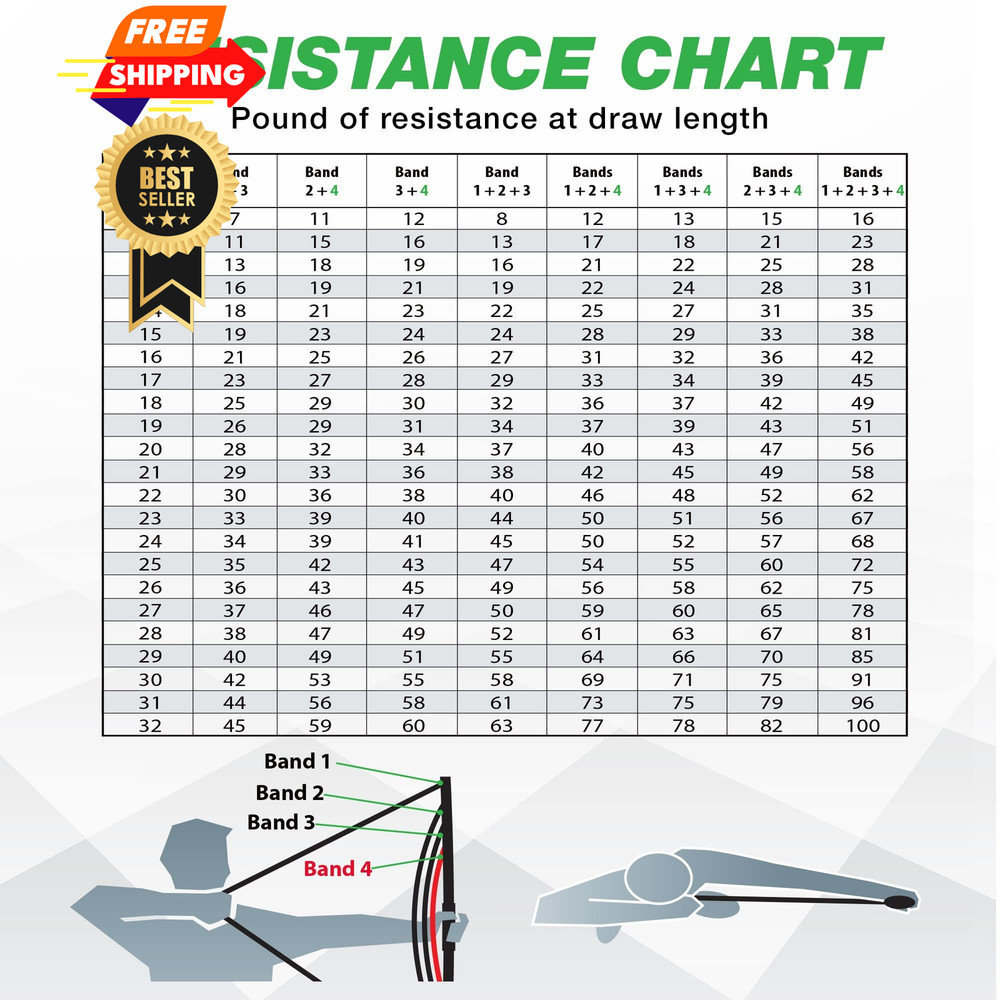 Bow Trainer Resistance - Adjustable Archery Training Tool OSFA, Black