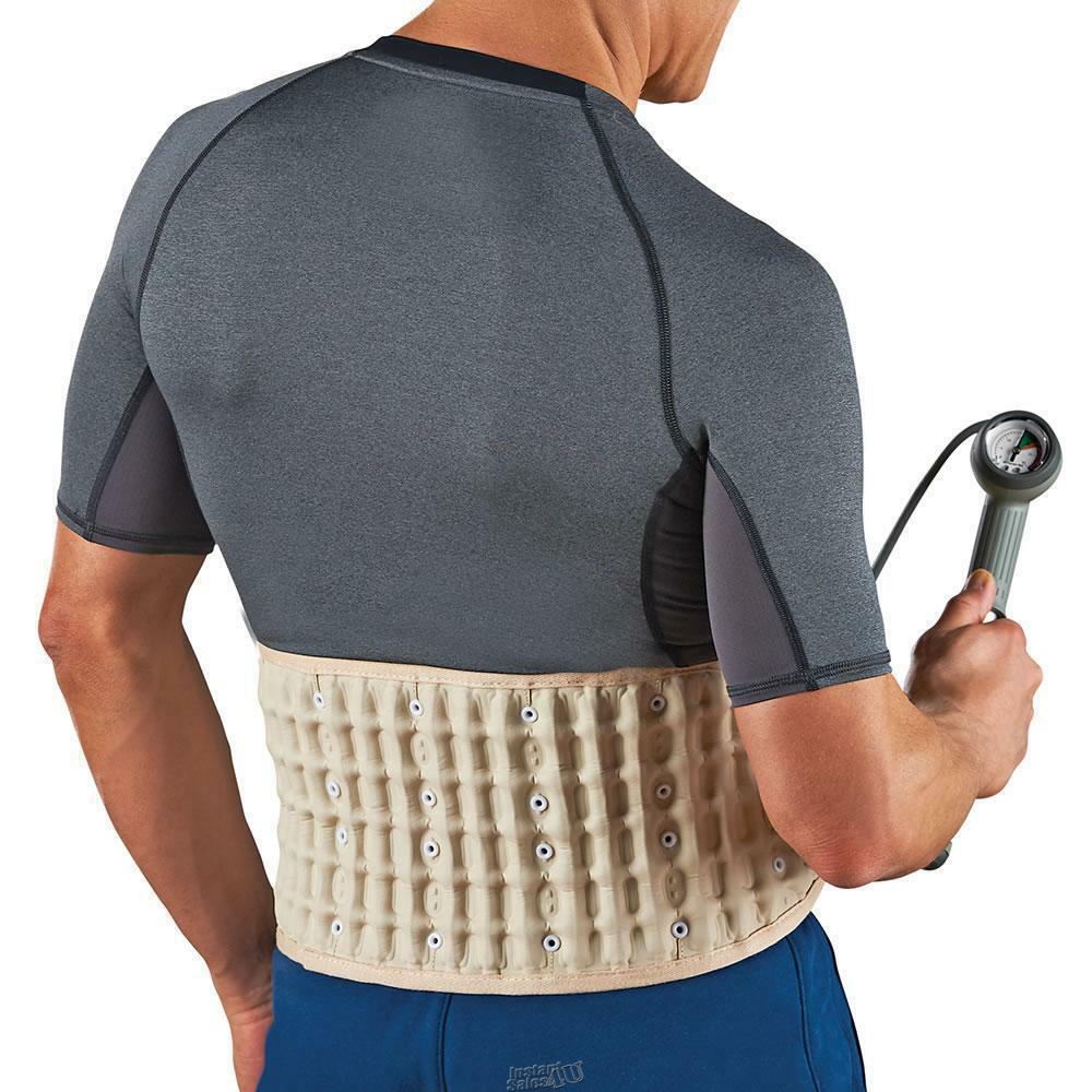 Lumbar Disc Air Decompression Traction Belt inflatable Spinal support Size Large
