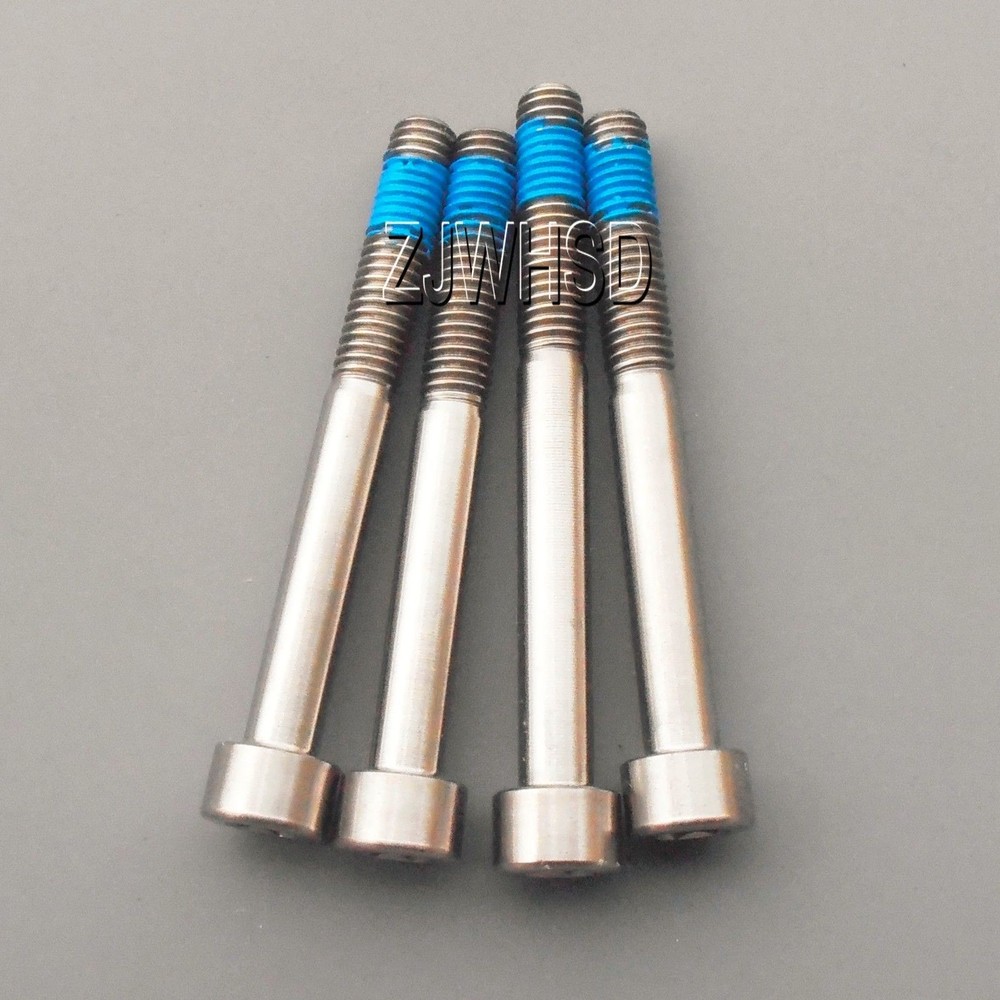 4pcs M6 x 55 mm Ti Titanium Screw Bolt Allen Hex Socket Cap Head + Thread Locker