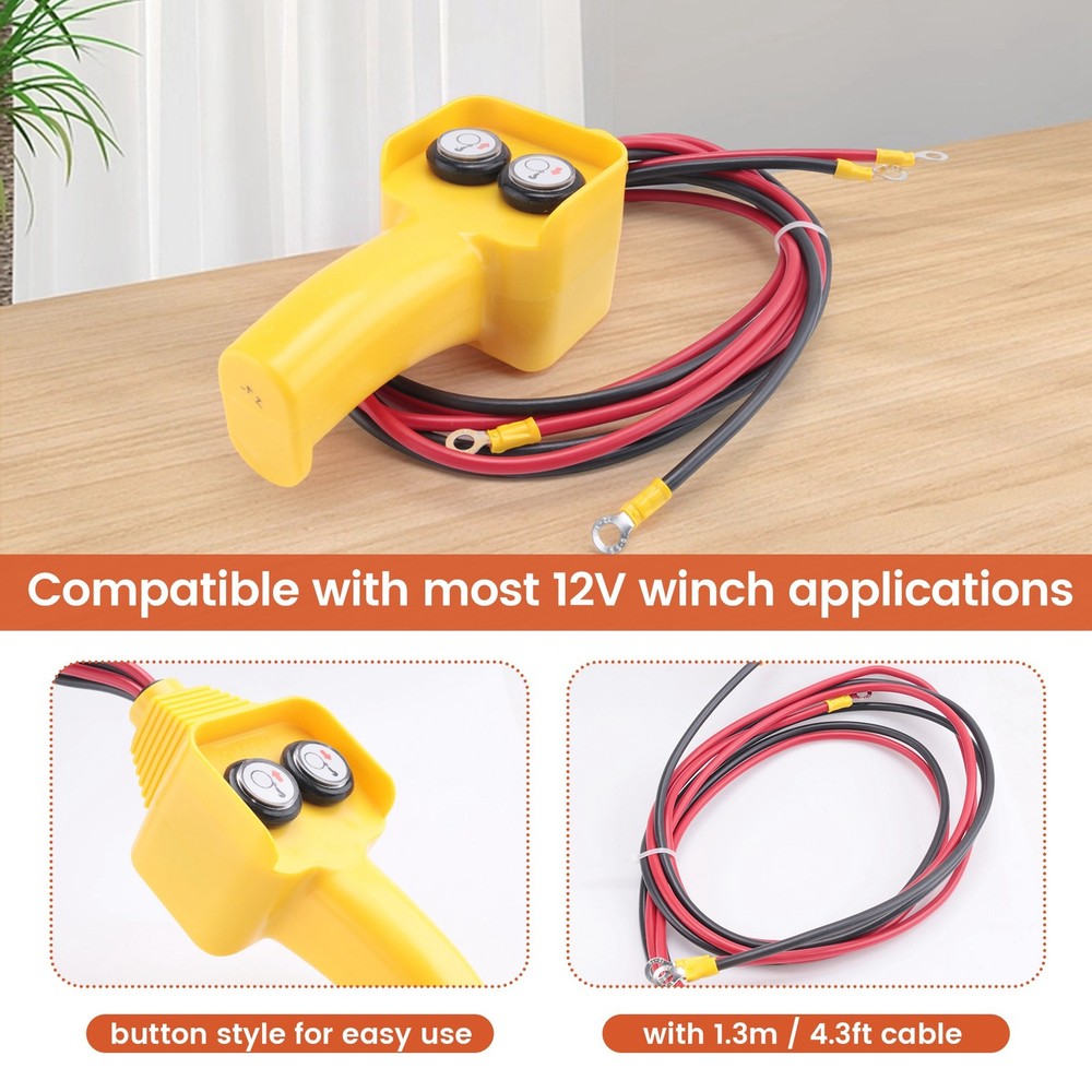 Car Winch Remote Control Winch Remote Control Button Kit Wired Winch1640