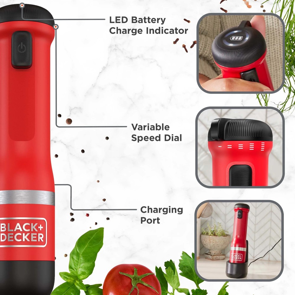 BLACK+DECKER kitchen wand™ 3 Kit, Red - BCKM1013KS06
