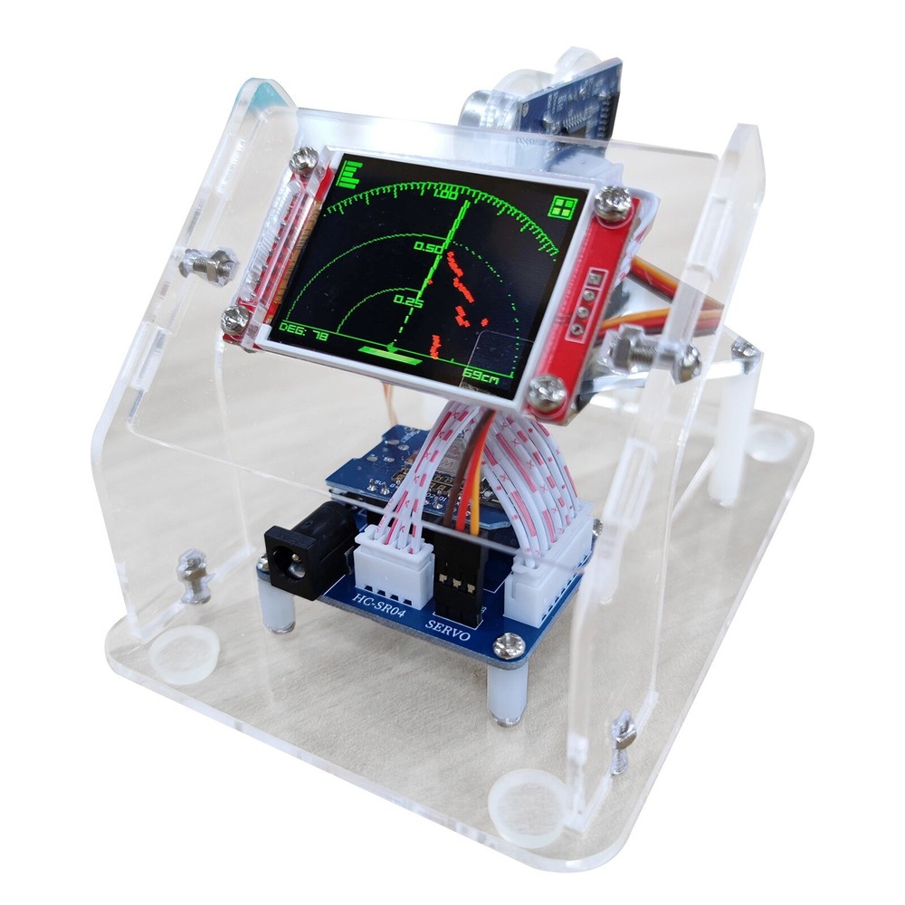 Mini Ultrasonic Radar & 1M Motor Range Program Education for Arduino Starter Kit