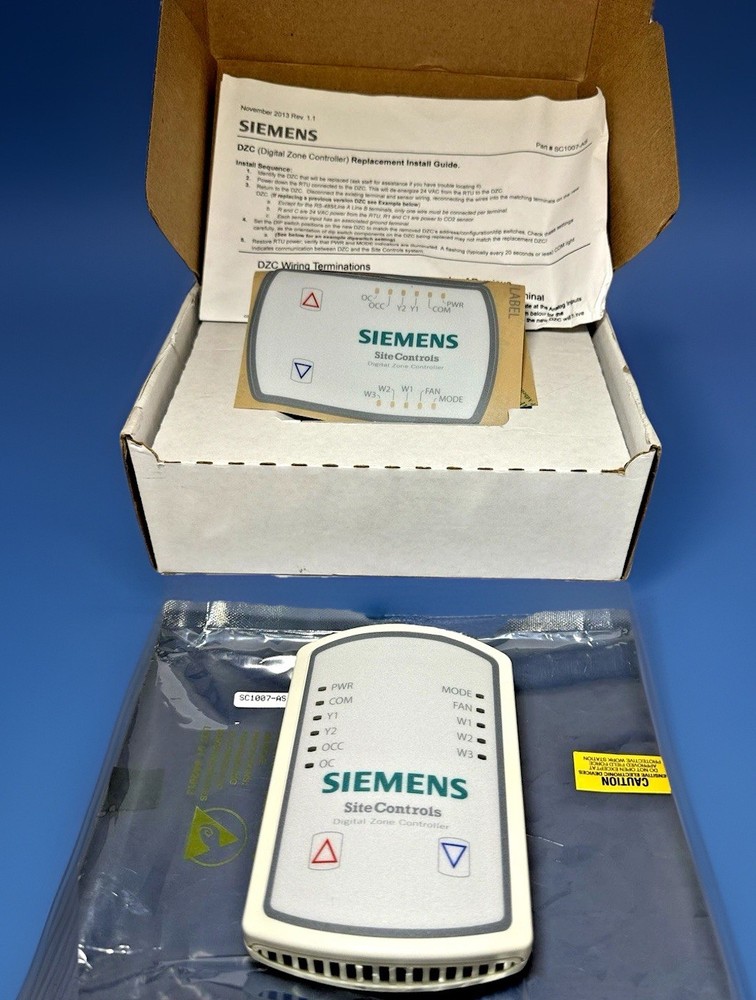 Siemens SC1007 Site Controls Digital Zone Controller