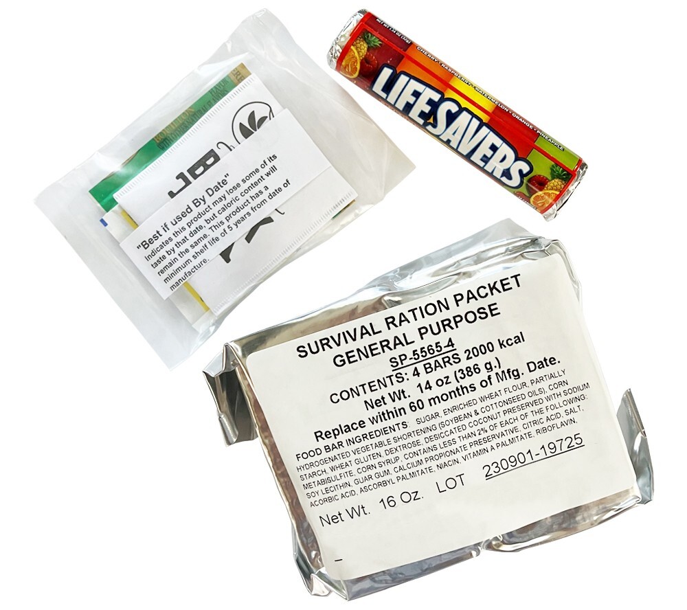 Survival Ration Packet General Purpose GP MIL-F-43231 US Military New Stock