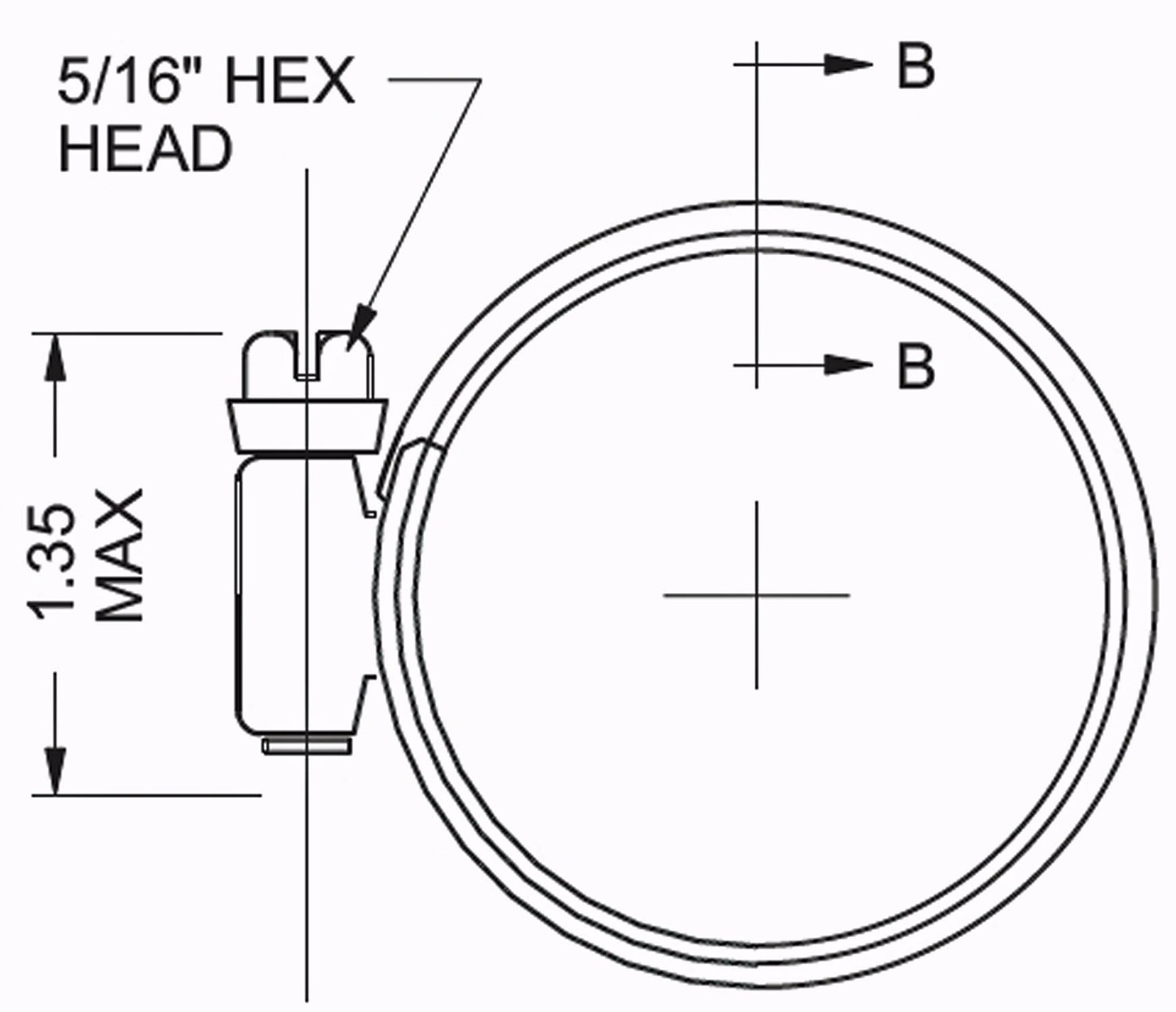 2-3/16" to 3-1/8" Murray Dual Bead Super Sealing Hose Clamp DB44SS
