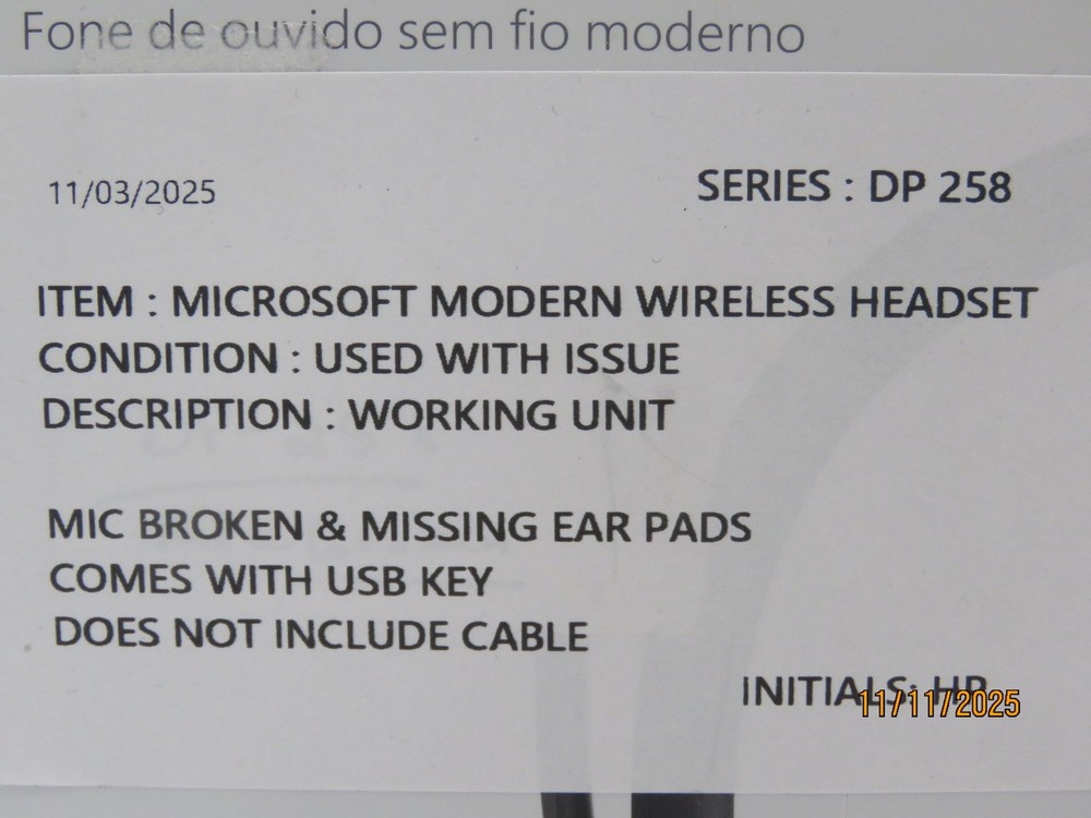 Microsoft Modern Wireless Headset Black [DP258]