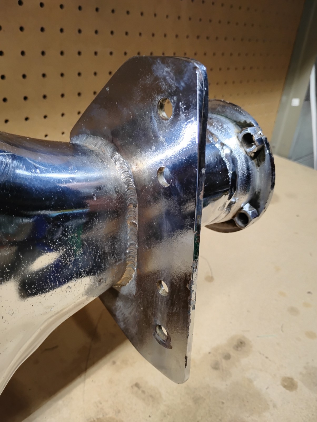 Vintage CHROME 8¾ 8.75 Axle FRONT ENGINE DRAGSTER Slingshot Vtg NHRA GASSER