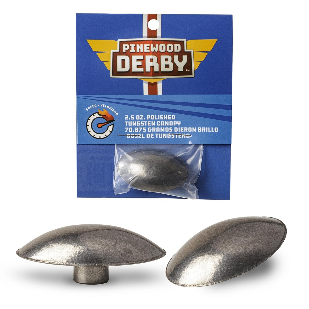 Pinewood Derby Tungsten Canopy Weight