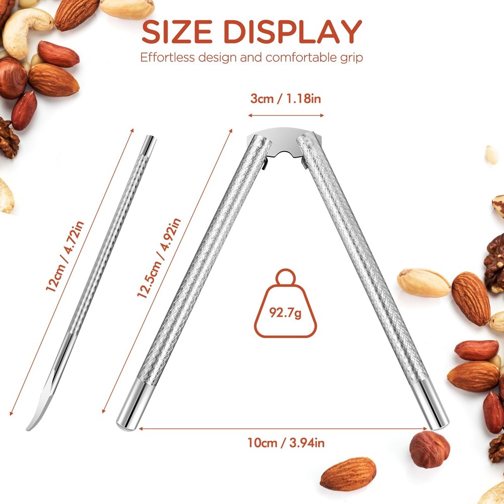 Stainless Steel Nut Cracker Tool Set Chef Steel,