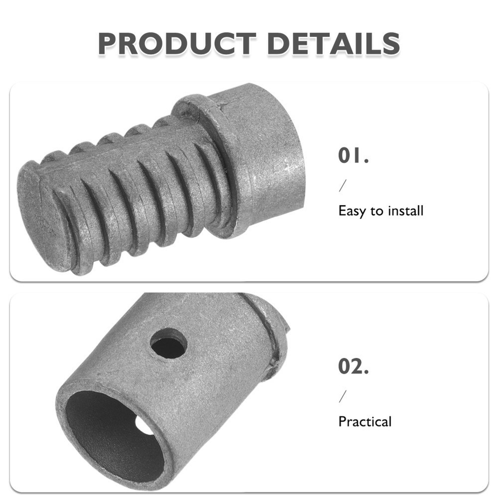 6 Pcs Broom Pole Adapter Handle Threaded Tip Ferrule Replacement
