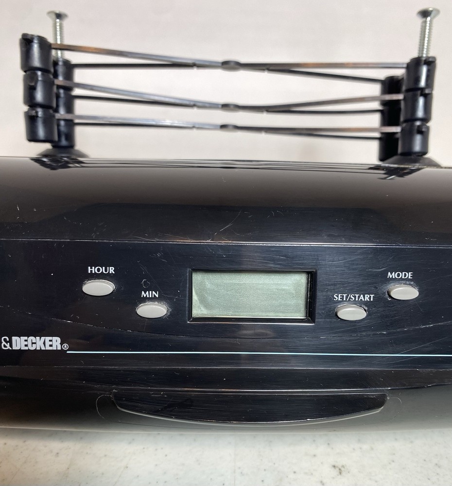 Black & Decker Spacemaker Can Opener Digital Clock w/ Hardware EC950B *READ*