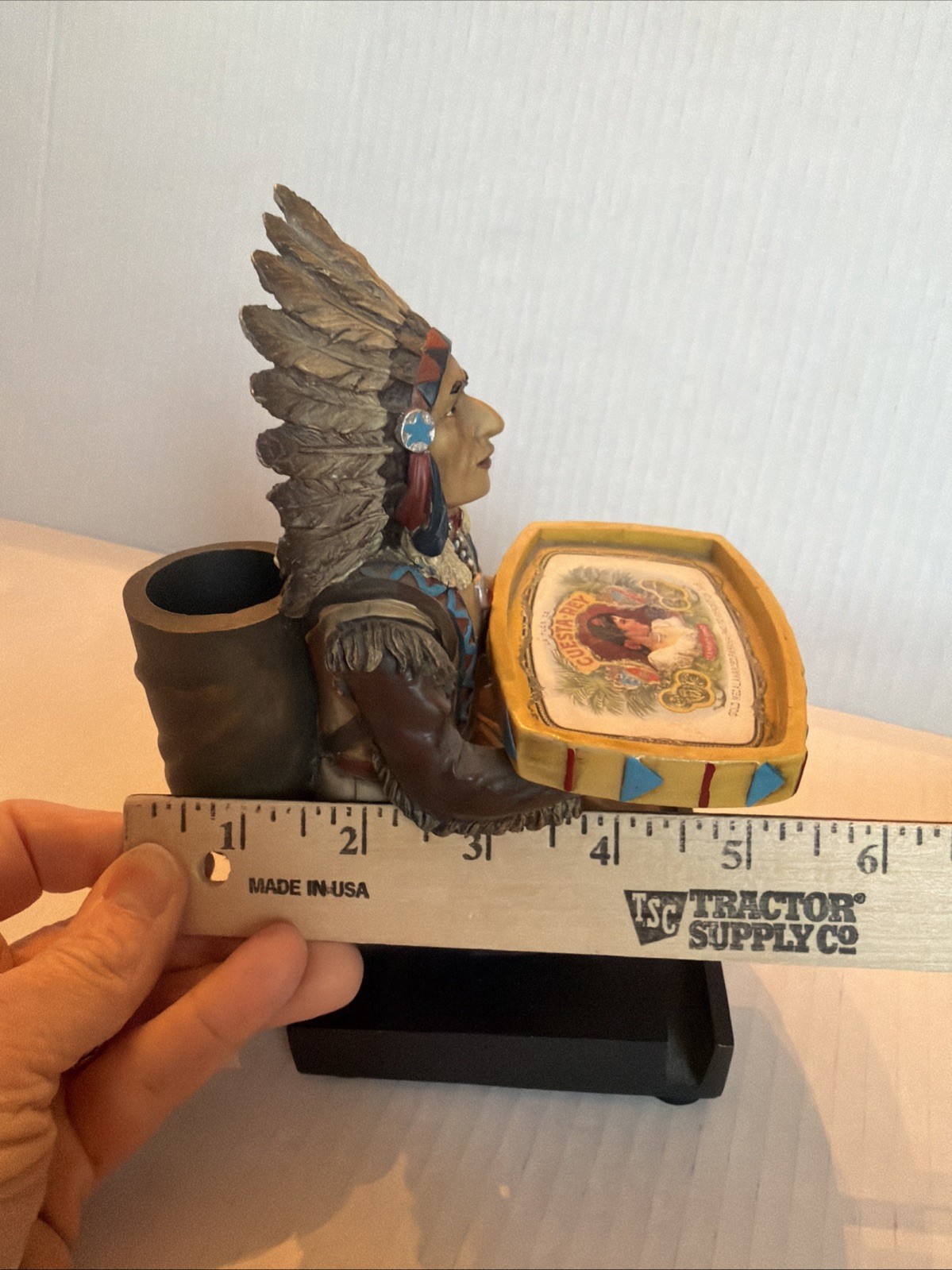 CUESTA REY LIMITED EDITION CHIEF COPPER PENNY COLLECTIBLE CIGAR STORE INDIAN