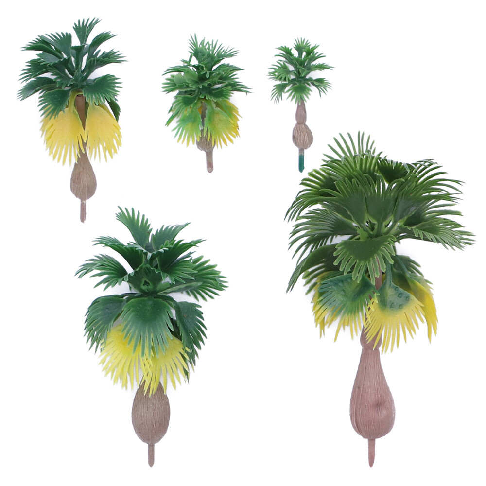 Coconut Palm Tree Layout Model Train Palm Trees Tropical Forest Landscape 30Pcs