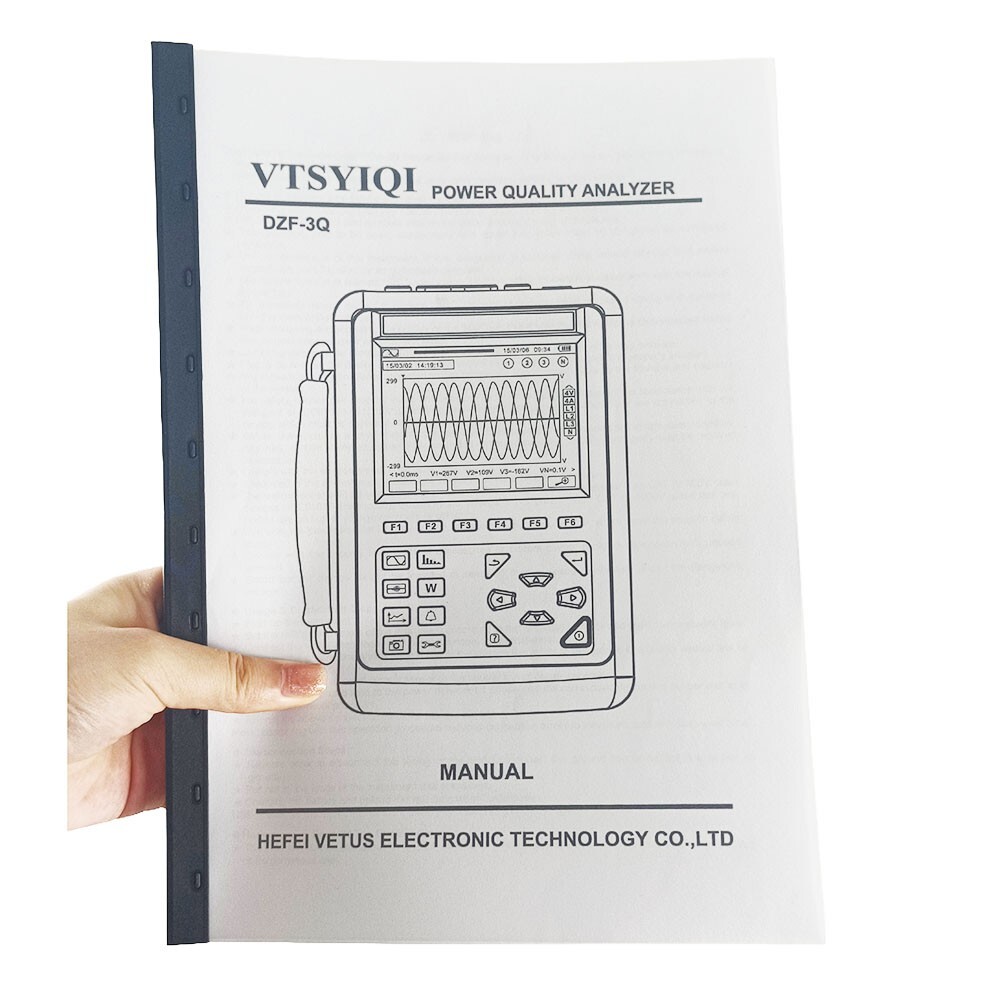 Digital Three-phase Power Parameter Tester Power Quality Tester Clamp 10A～1000A