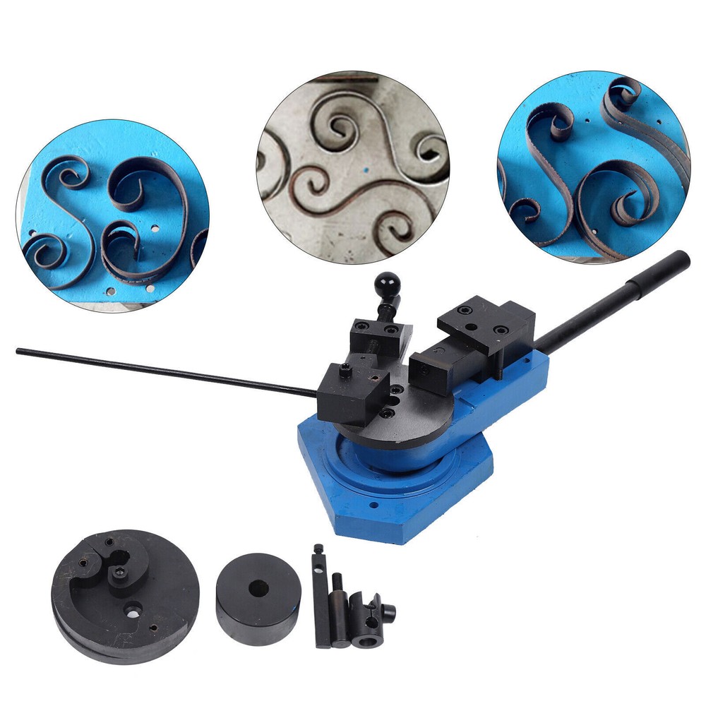 Bender Flat Round Square Angle Bar Bending Machine Metal Scroll Bending Tool NEW
