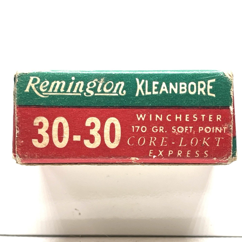 Vintage Kleanbore 30-30 Remington Express Ammo Empty Box W/ Divided Insert