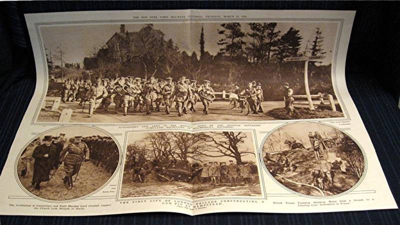 1915 NY Times 03-25 Mid Week War Pictorial WWI Magazine