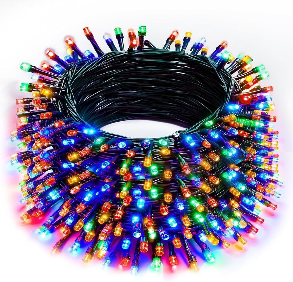 Christmas String Lights Outdoor, 196 FT 600 LED String Lights with 8 Lighting Mo