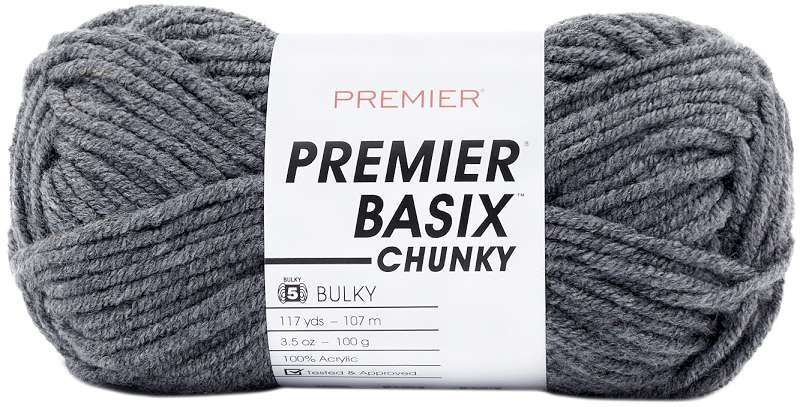 Premier Yarns Basix Chunky Yarn-Steel