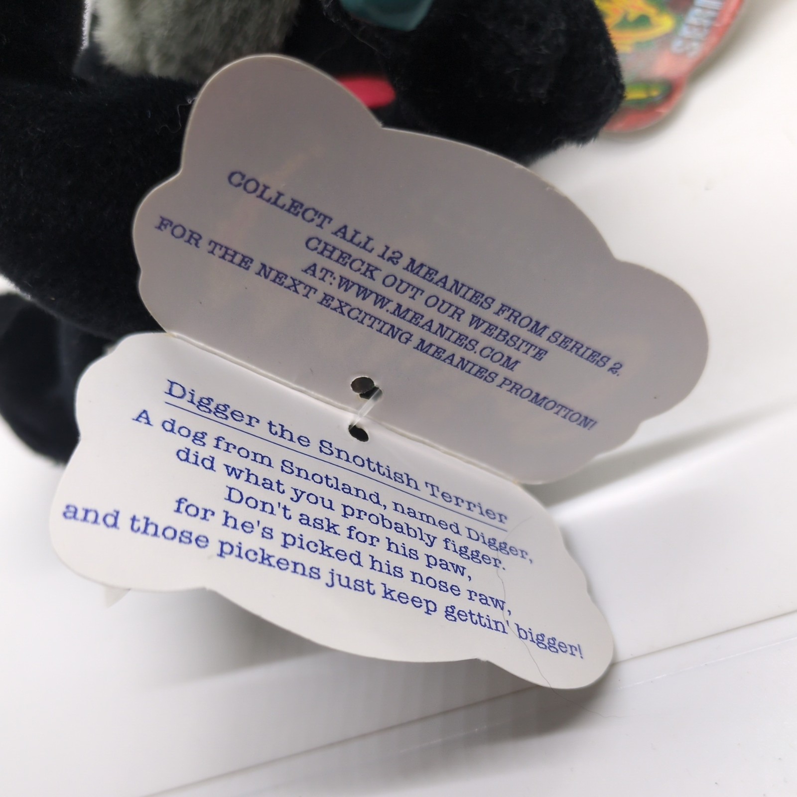 Series 1 and 2 MEANIES Beanie Stuffed Toy Lot of 3