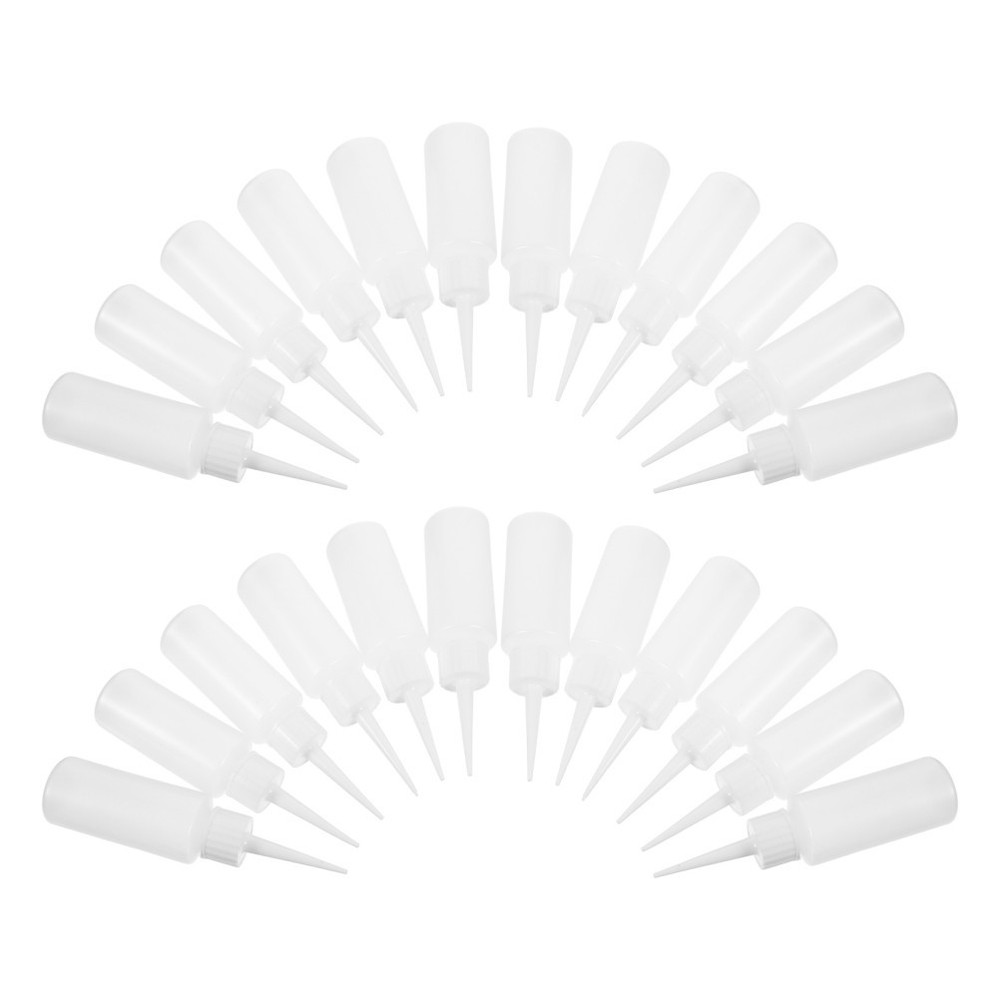 100 Pcs Sewing Agent Bottle Squeeze with Nozzle Empty Dropper Bottles