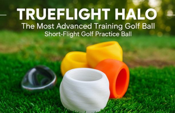 TrueFlight Halo - Short-Flight Golf Training Ball - Birdie Ball - Flatball