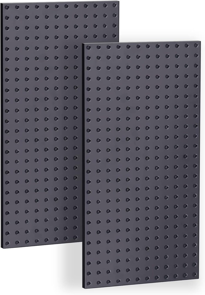 2 Pcs Metal Pegboard Wall Panels Peg Boards Garage Tool Storage