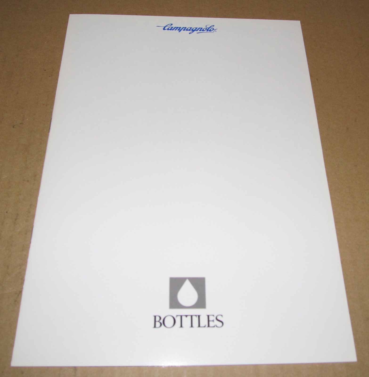 Campagnolo Biodynamic & Biothermal Aerodynamic Water Bottle Brochure 1980's