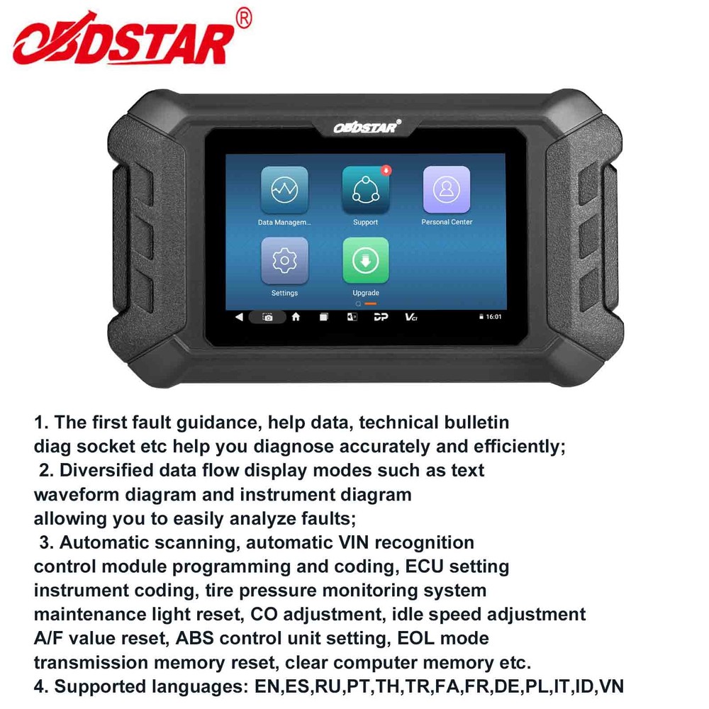 OBDSTAR iScan for Guzzi Motorcycle Diagnostic Scan Tool Coding Multi-Language