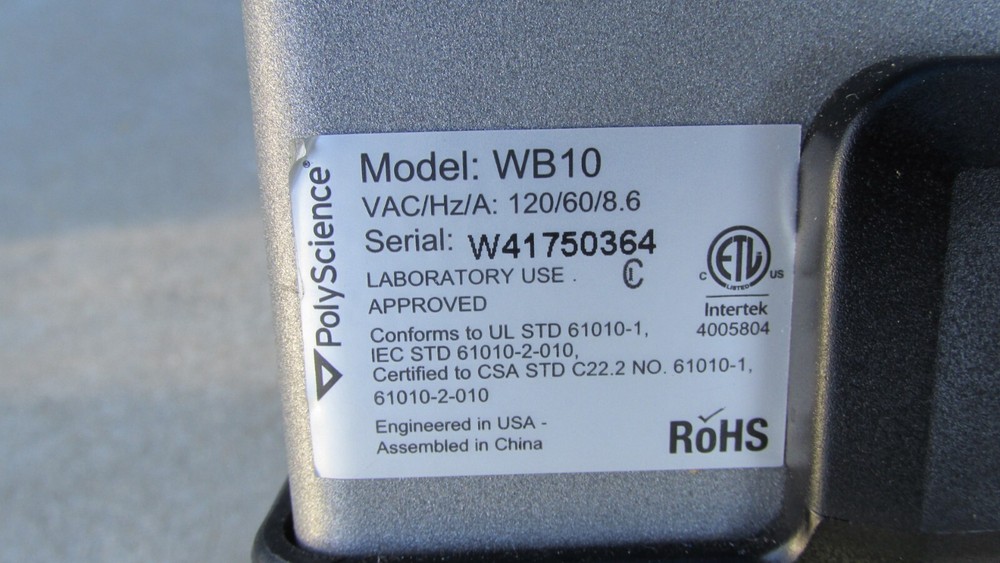 Polyscience wb10 digital water bath nice shape with presets