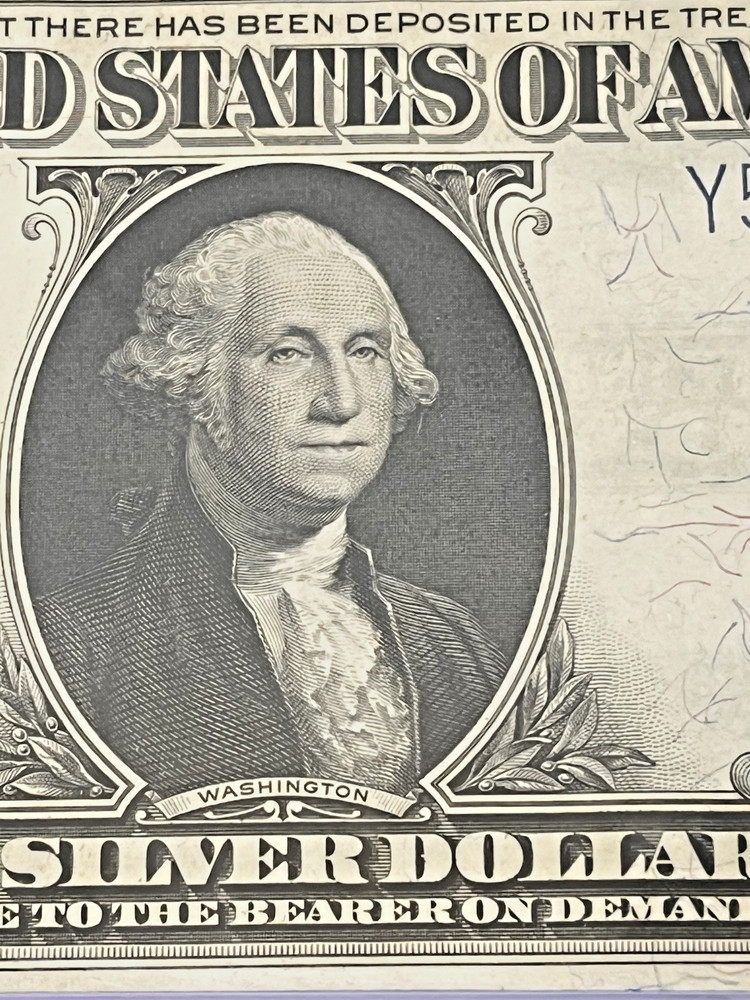 1923 Large $1 Dollar Silver Certificate Note Horse Blanket Uncirculated