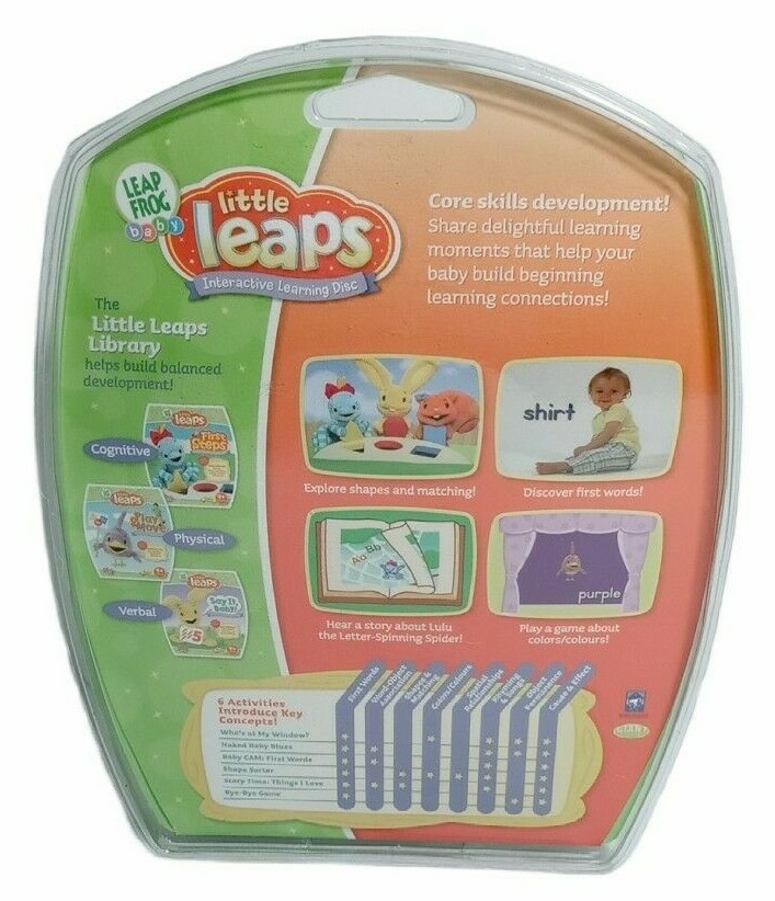 Leap Frog Baby Little Leaps First Steps Beginning Learning Concepts Disc 9M+