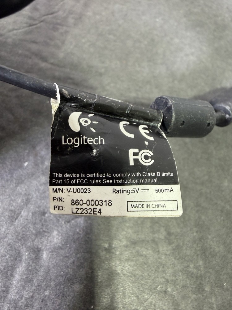 Logitech C525 HD 720P Webcam Untested For Parts