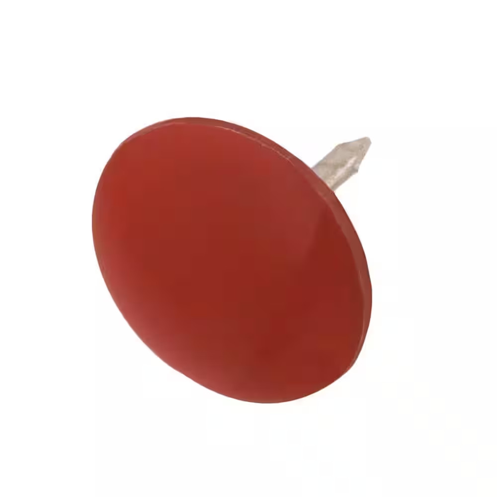 Steel Red Flat-Head Thumb Tack (60-Pack)