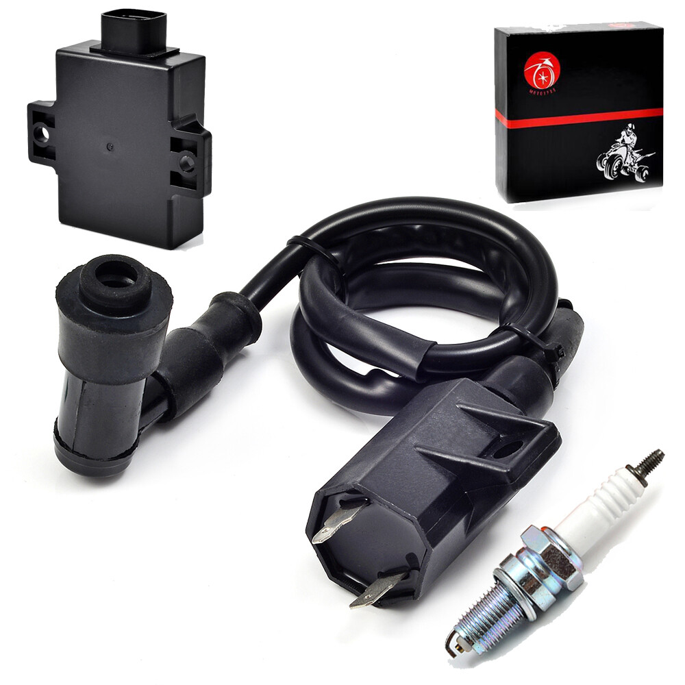 Ignition Coil Spark Plug CDI Kit For Kawasaki Bayou 250 KLF250A KLF250 2003-2011