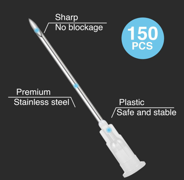 16 18 21 22 23 25 27 29 30 Gauge Inch Needle Luer Lock Separate package 150 Pcs,