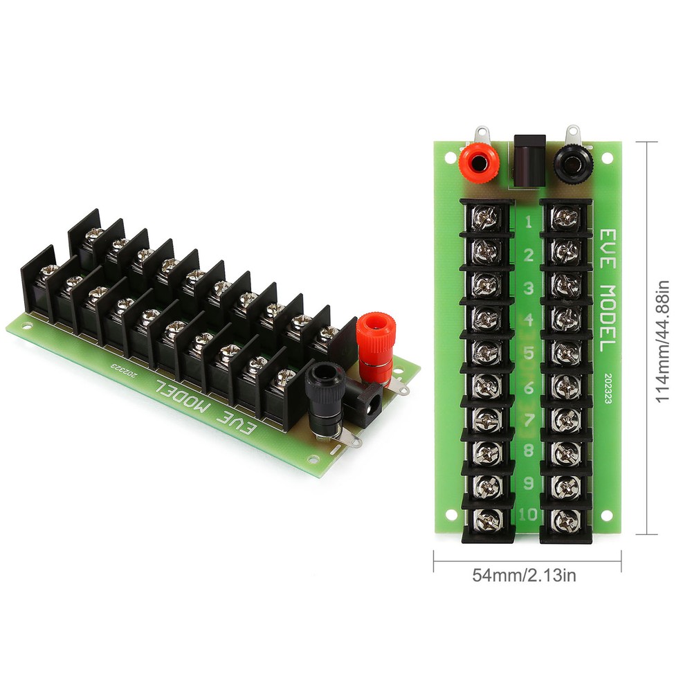1X Power Distribution Board 3 Inputs 10 pairs Outputs DC AC Power Controller