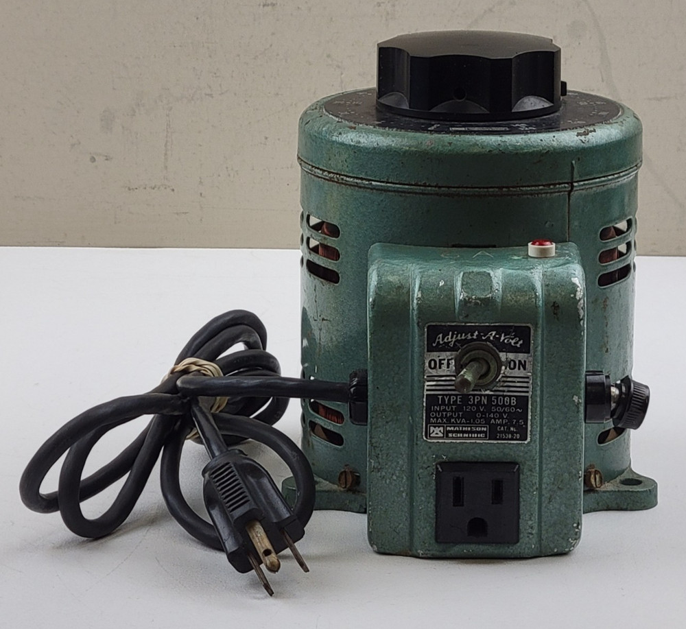 Matheson Scientific Type 3PN 500B Adjust-A-Volt Variac Variable Autotransformer