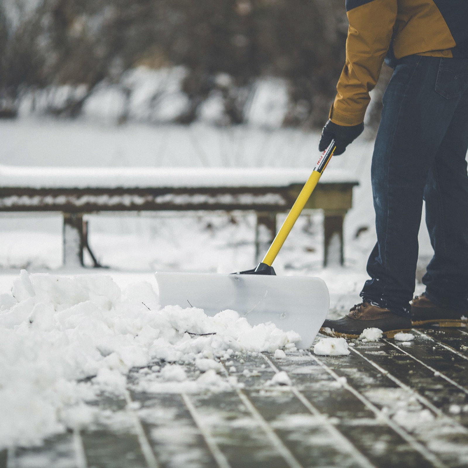 The SnowPlow Snow Pusher, 24in.W, Model# 50524