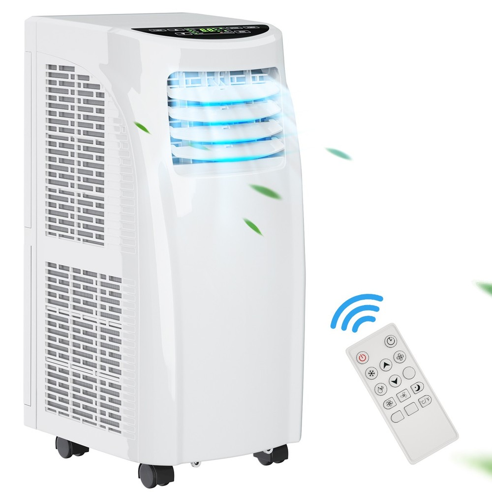 8,000 BTU Portable Air Conditioner & Dehumidifier Function Remote w/Window Kit