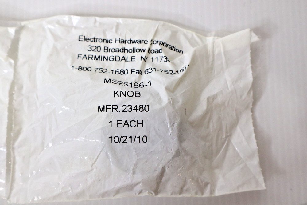Electronic Hardware Corp MS25166-1 Knob (2 Available)