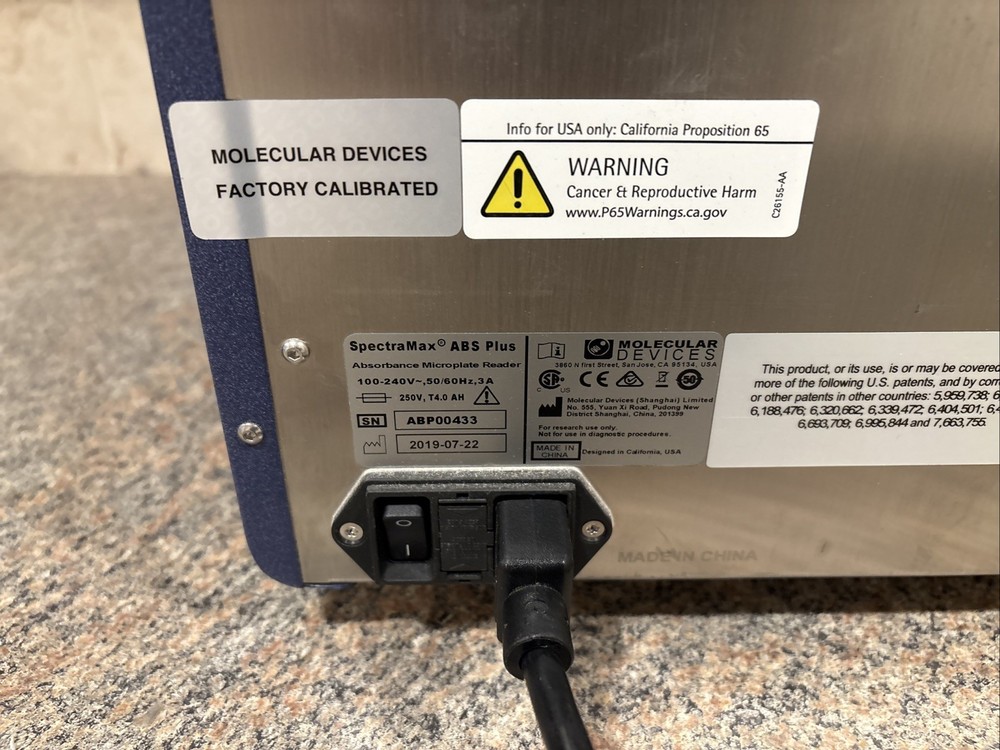 Molecular Devices Spectramax ABS Plus/ No Software