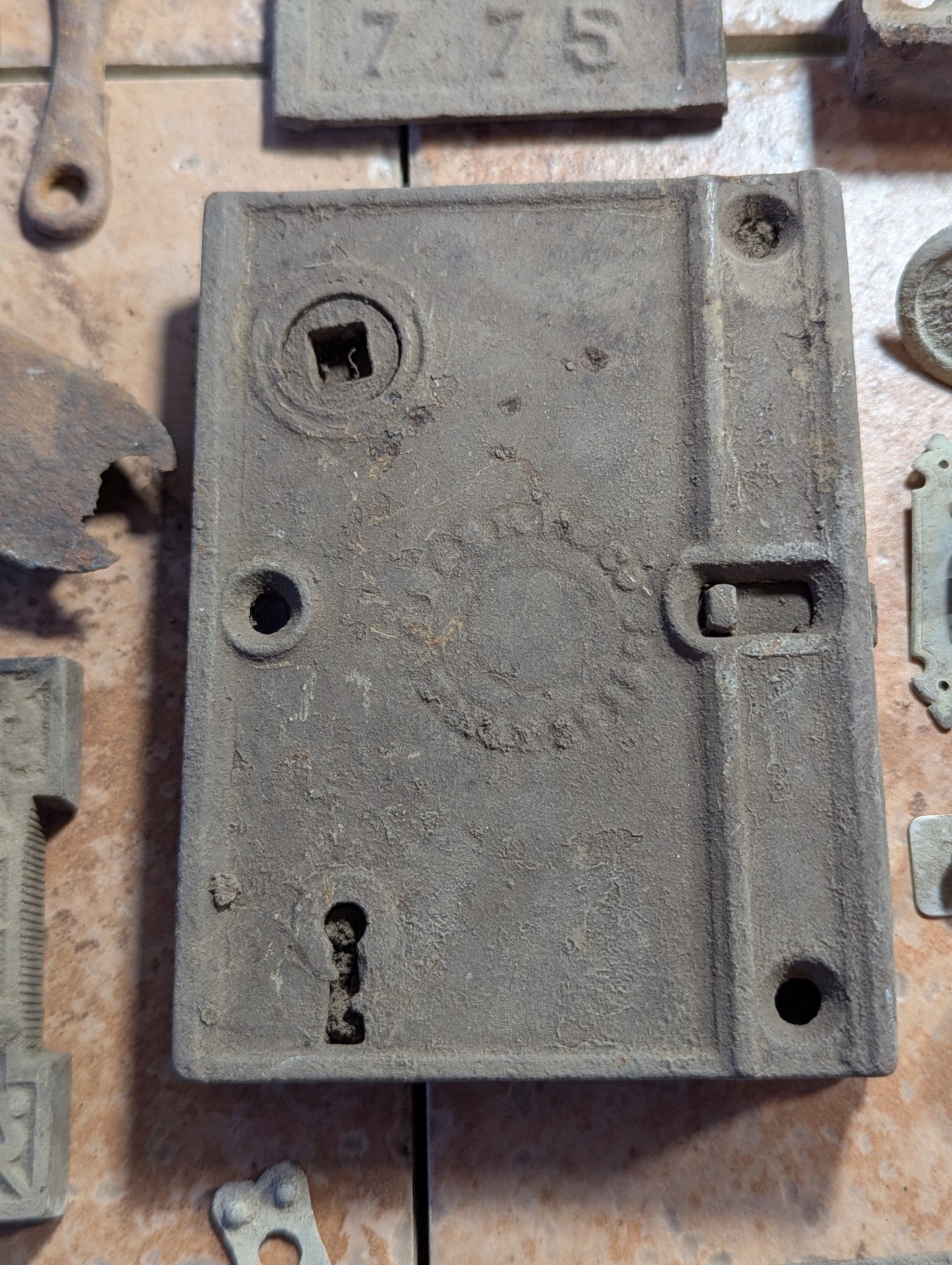 Dug Relics Vintage Iron Door Hardware Buckles Glasses Brass Key Bottle Openers