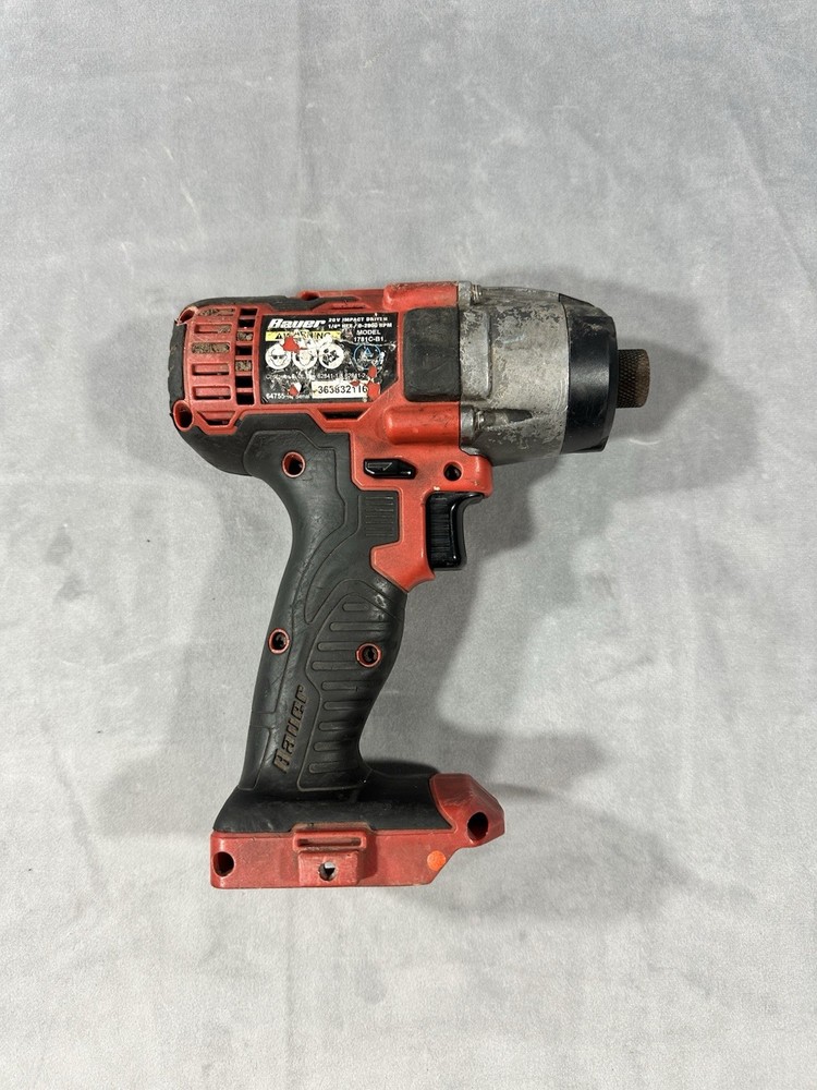 BAUER 1781C 20V Cordless 1/4 in. Hex Compact Impact Driver Tool Only