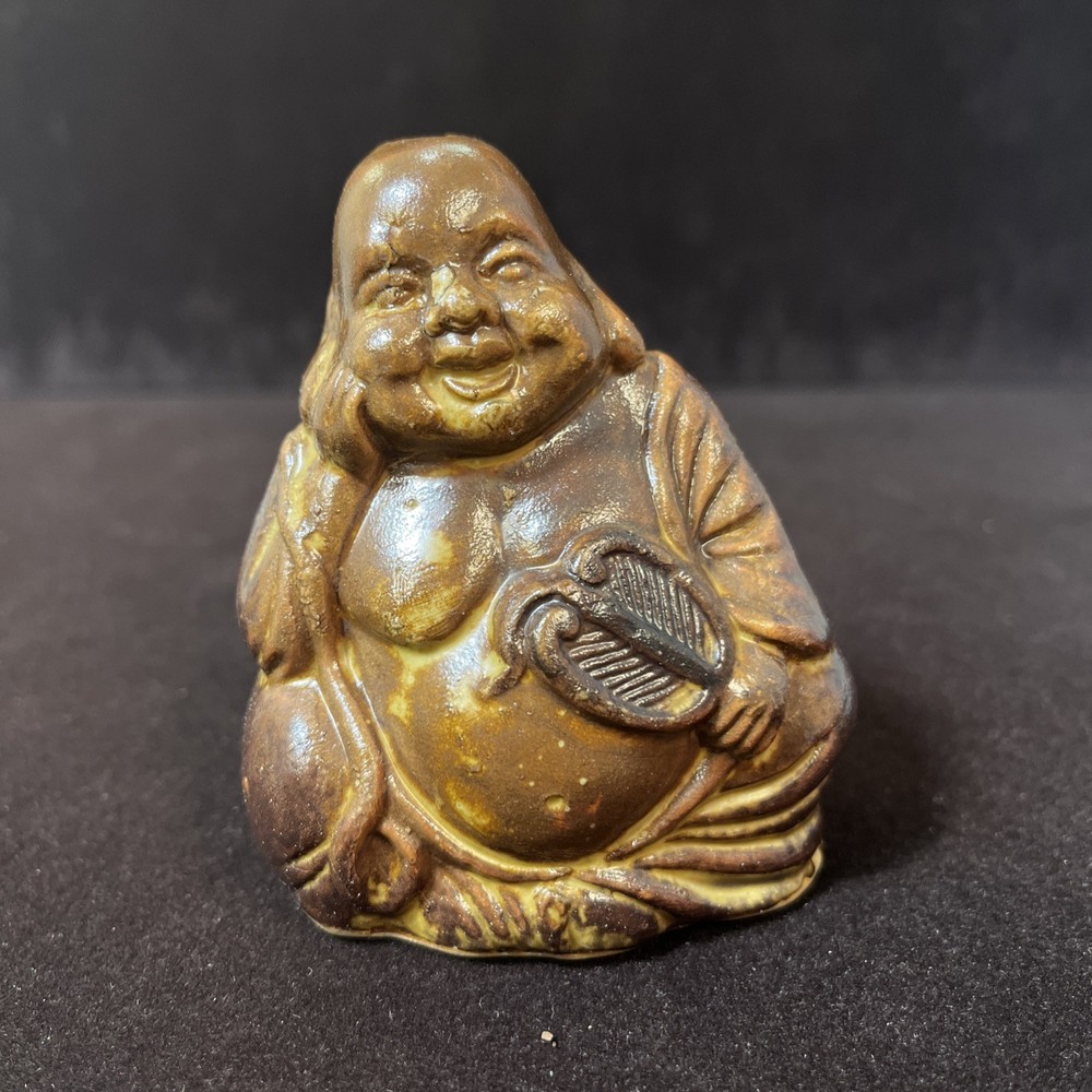 1 Small Stoneware Budda Incense Burning