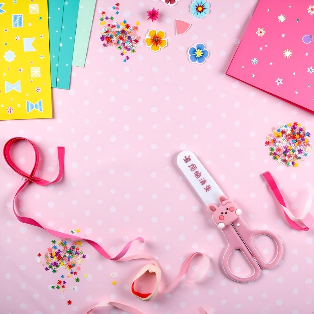 Pink Multi-Purpose Mini Scissors Portable Functional 】Stainless Steel Det