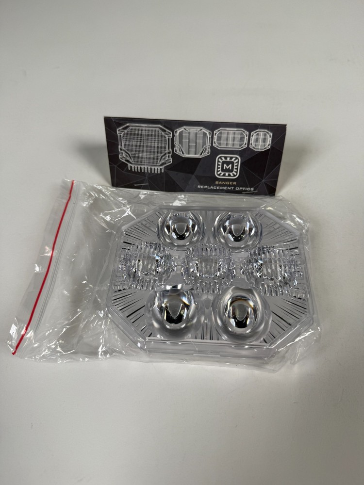 Morimoto BigBanger Trailmaster Optic Lens Only / Clear Each BAF228 Open Box